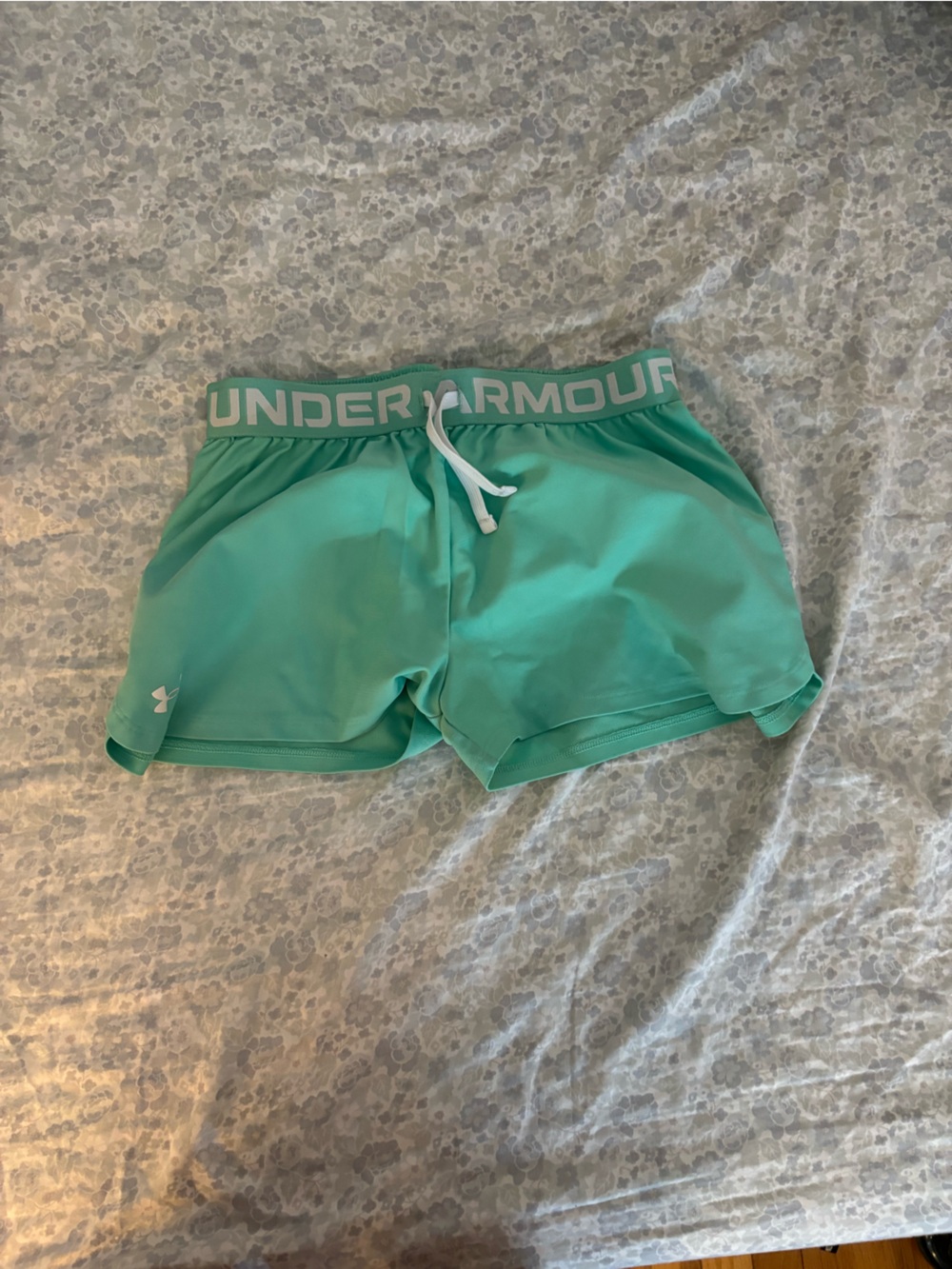 Under Armour Girls Mint Green Athletic Shorts